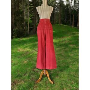 Vintage 70's Cranberry Corduroy wide leg bells bottoms. H.I.S. for her brand.